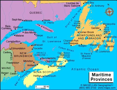 the maritime provinces are similar to which american region